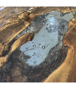 Irregular Coffee Table and Transparent Resin