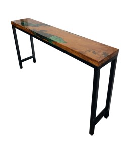 Console in Solid Teak and...